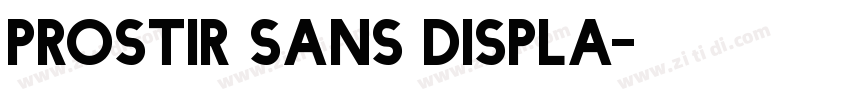Prostir sans Displa字体转换